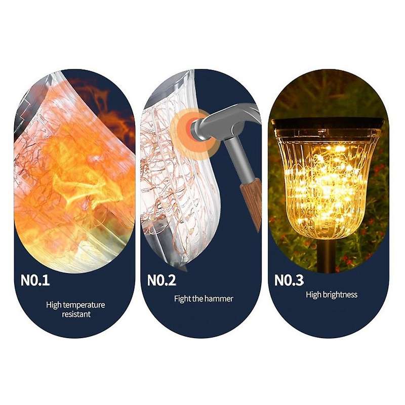 Solar Light Outdoor, Landscape Light for Patio Driveway Garden Yard