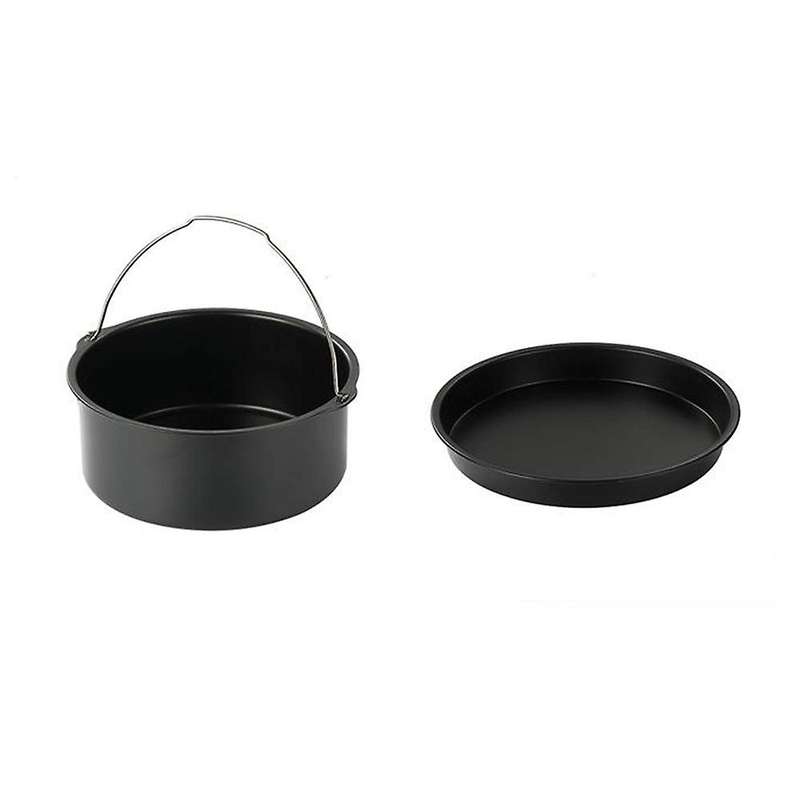 2pcs/set Universal Air Fryer Accessory Set Steel Pizza Pan Baking,b