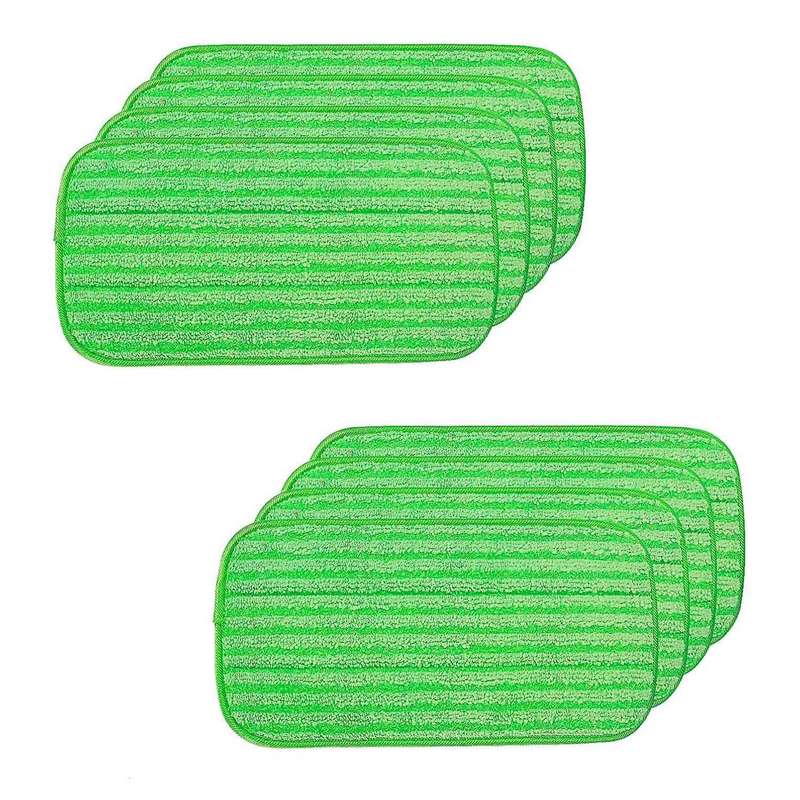 8 Pcs Reusable Microfiber Mop Pads for Swiffer Wet Jet Mops Washable