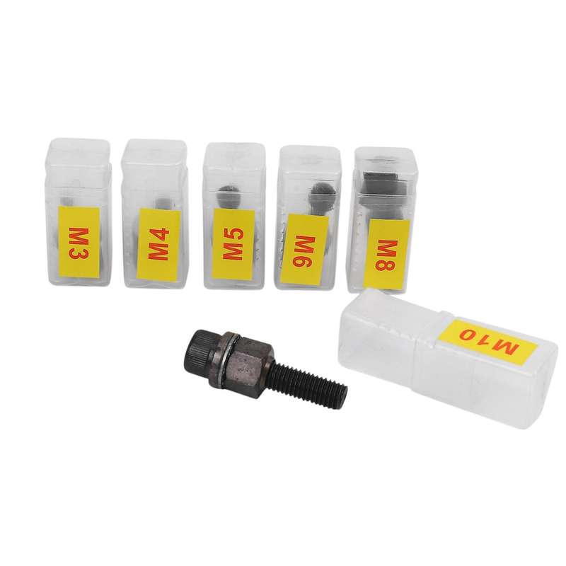 6pcs Hand Rivet Nut Head Installation Manual for M3 M4 M5 M6 M8 M10