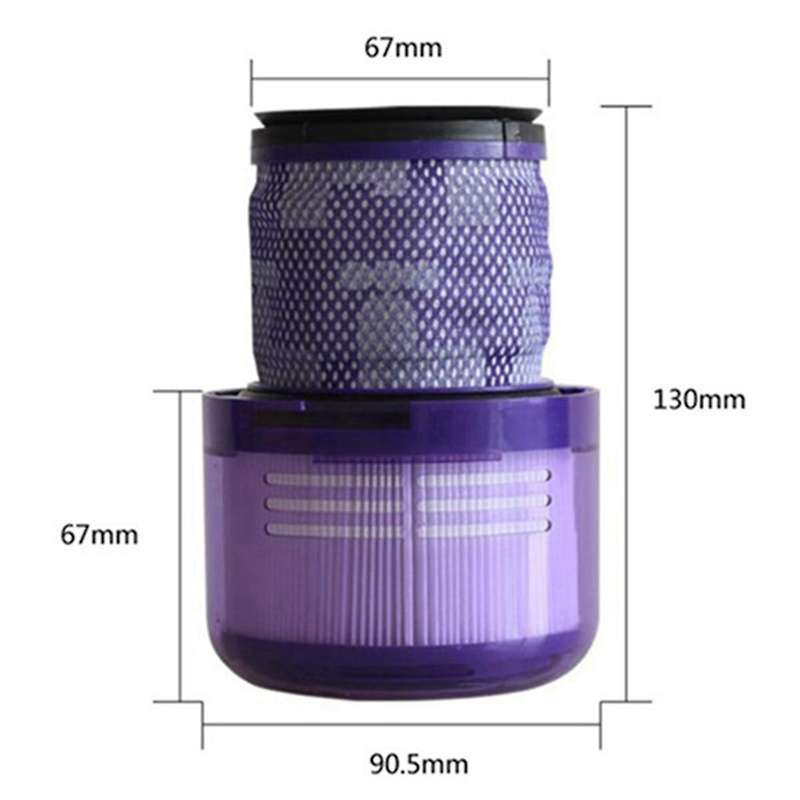 4 Pack Vacuum Filter Replacement for Dyson V11 Sv14 Duster Washable