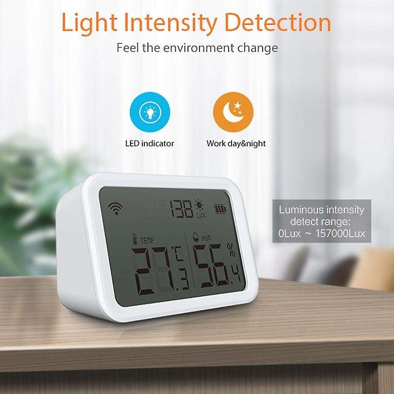 Temperature Humidity Sensor Lux Light Detector Hygrometer