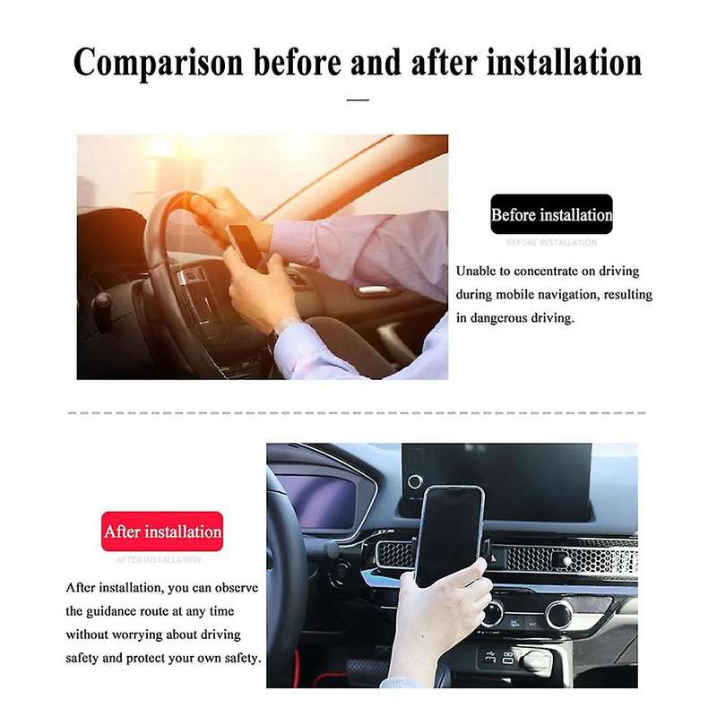 Car Mount Phone Holder for 11th Honda Civic 2022 360 Degree Rotation