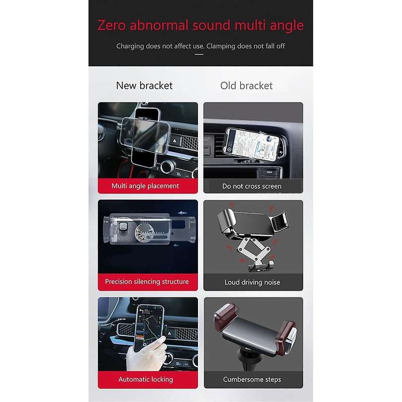 Car Mount Phone Holder for 11th Honda Civic 2022 360 Degree Rotation