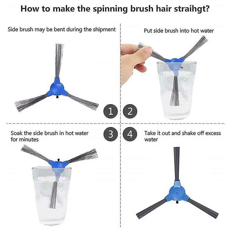 Main Side Brushes Mop Cloth Filters for Eufy G10 G30 Vacuum Cleaner