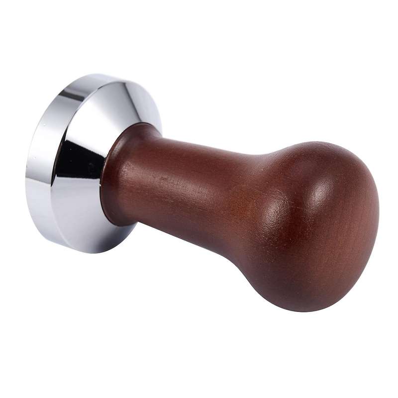 Tamper Wooden Handle Barista Espresso Machine 51mm Wood Color