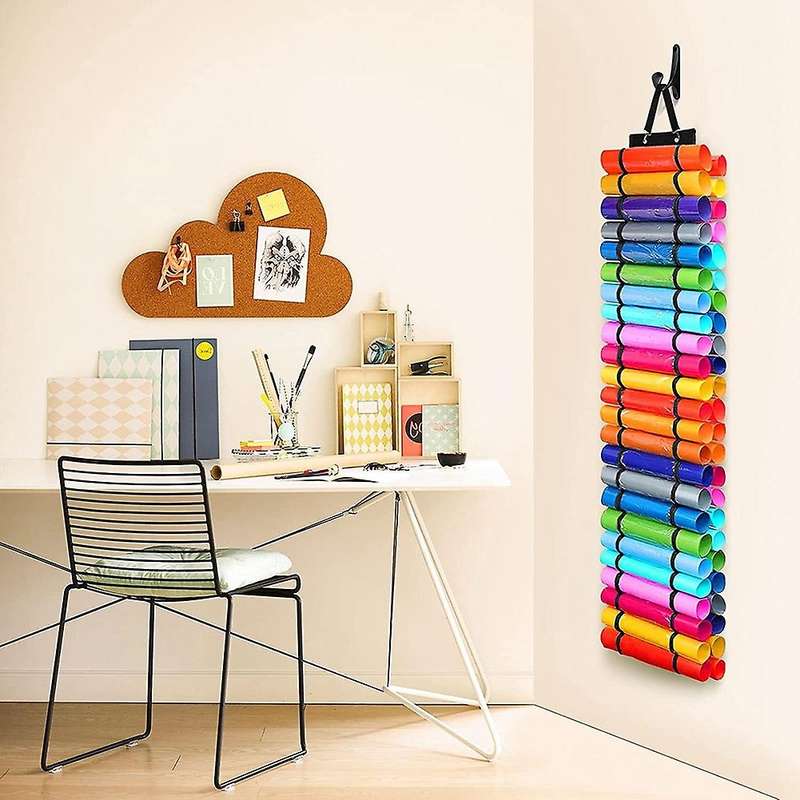 1 Packs Vinyl Storage Organizer with 48 Compartments