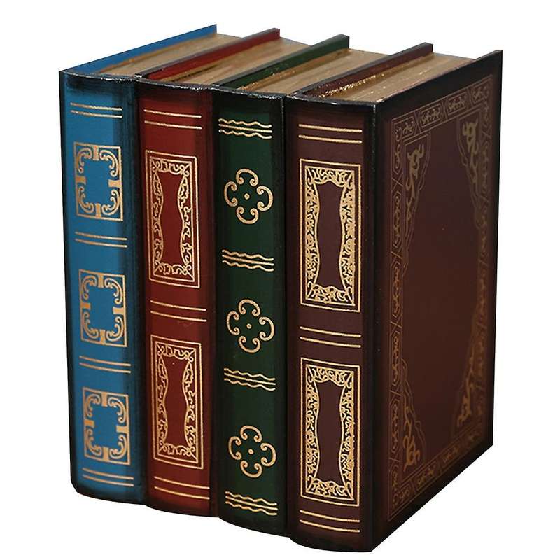 European Retro Storage Box Book Shape Storage Box Wooden Jewelry Box