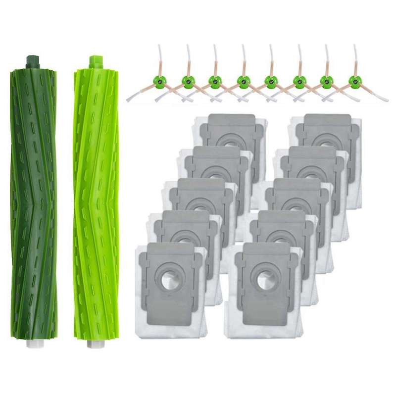 20pcs Main Side Brush Dust Bag for Irobot Roomba J7 J7+ I7 I7+ I3