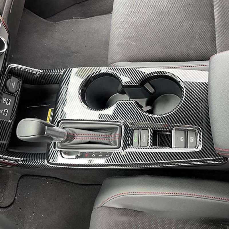 Car Carbon Fiber Central Gear Panel Control Panel Decal Interior