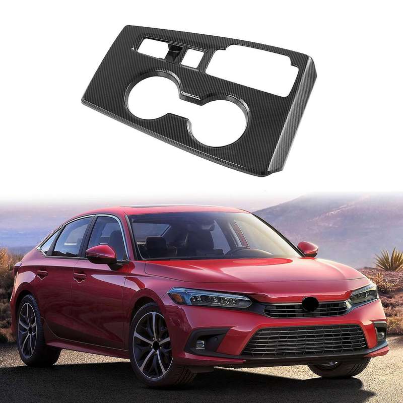 Car Carbon Fiber Central Gear Panel Control Panel Decal Interior