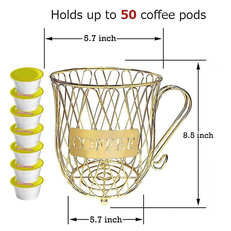 50 Coffee Pod Holder,for Coffee Bar Decor,coffee Pod Storage Basket A