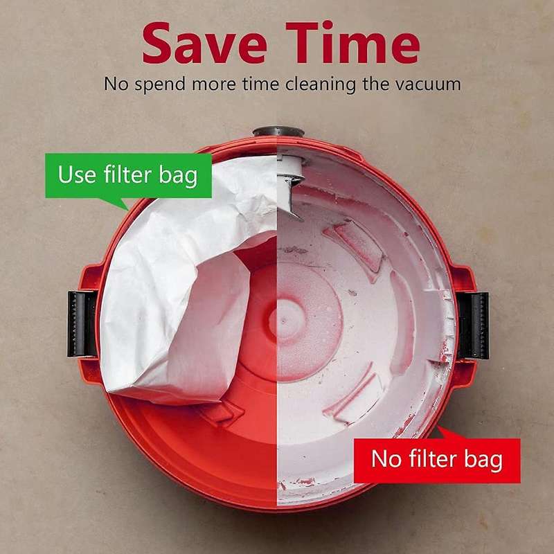 15 Pack Dust Collection Bag for Shop Vac Type B 2-2.5 Gallon 90668000