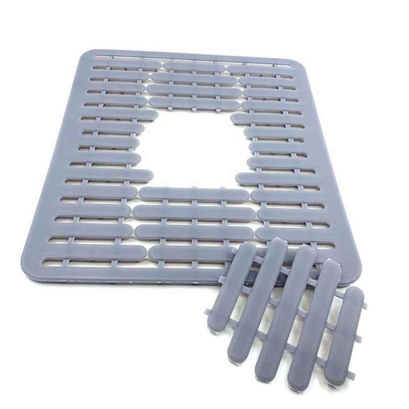 2x Silicone Sink Mat Drain Mat Kitchen Sink Mat Water Filter Mat