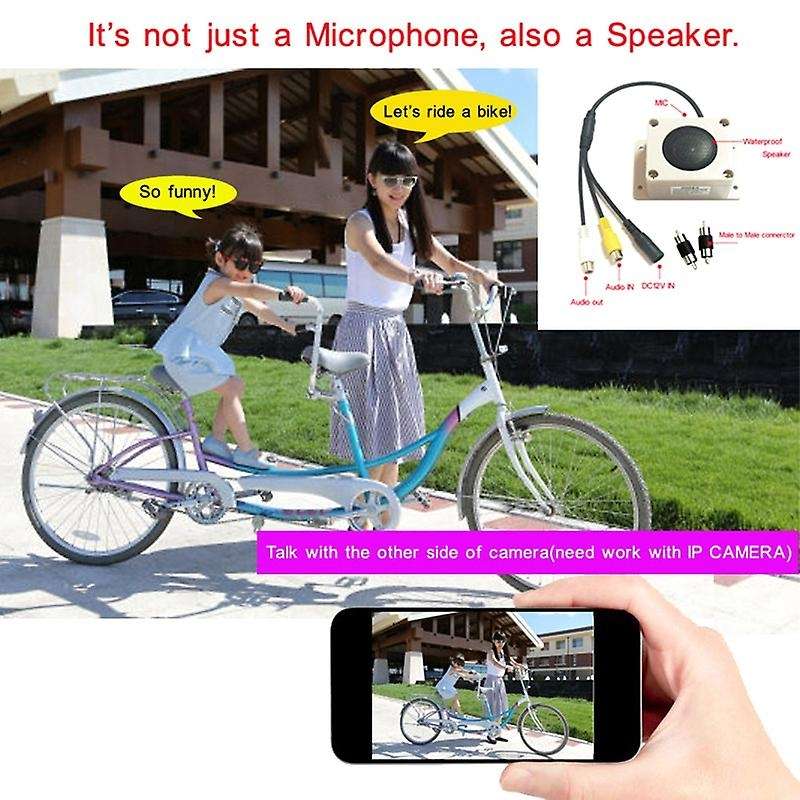 Microphone Speaker Device for Security Camera Outdoor Waterproof