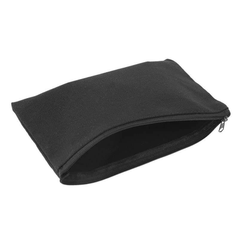 40 Pcs Canvas Zipper Pouch Bags Canvas Makeup Bags Pencil Case Black