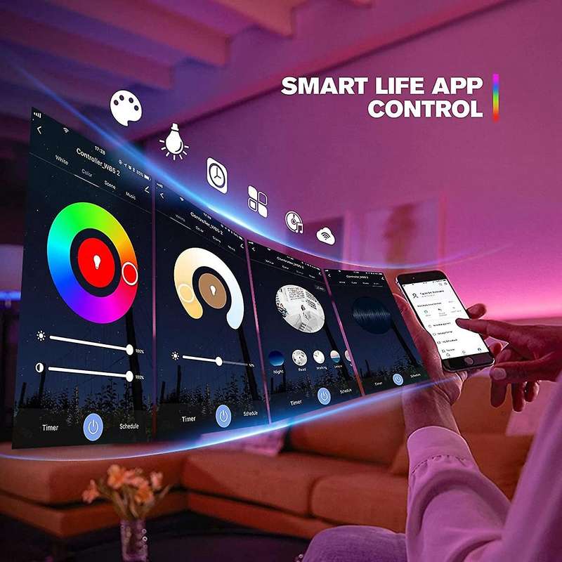 Wb5 Rf Wifi Bluetooth Led Strip Controller for Smart Life App