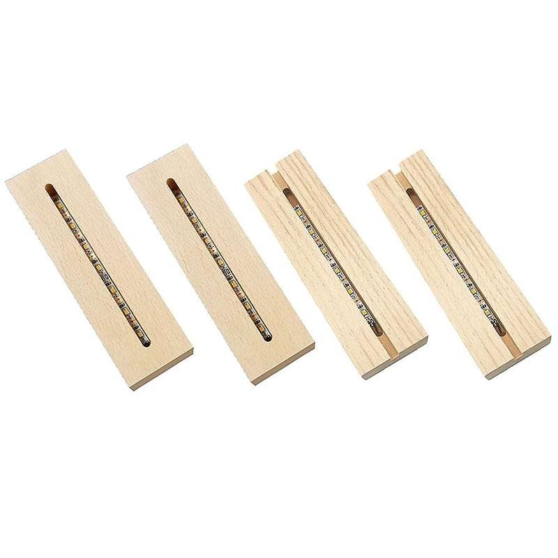 Led Wood Display Base,rectangle Display Pedestal,for Lasering Crystal