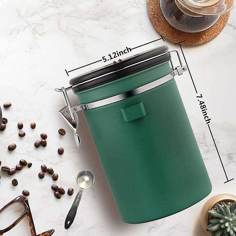 Stainless Steel Storage Jar for Coffee Beans/tea/sugar/cookie 1.8l