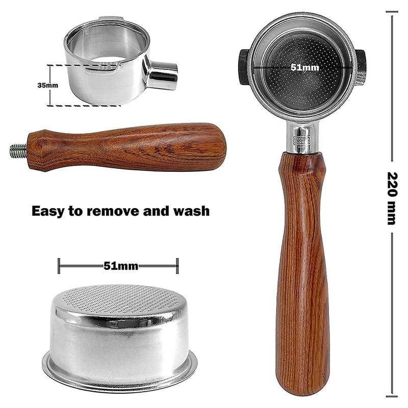 51mm Portafilter Compatible with Delonghi Icona Ecp Ecov311 Espresso