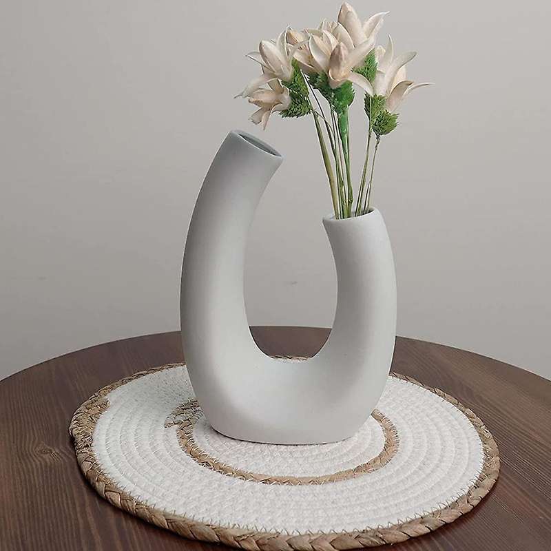 Round Cotton Straw Woven Straw Placemats Set Of 4 for Festive Party