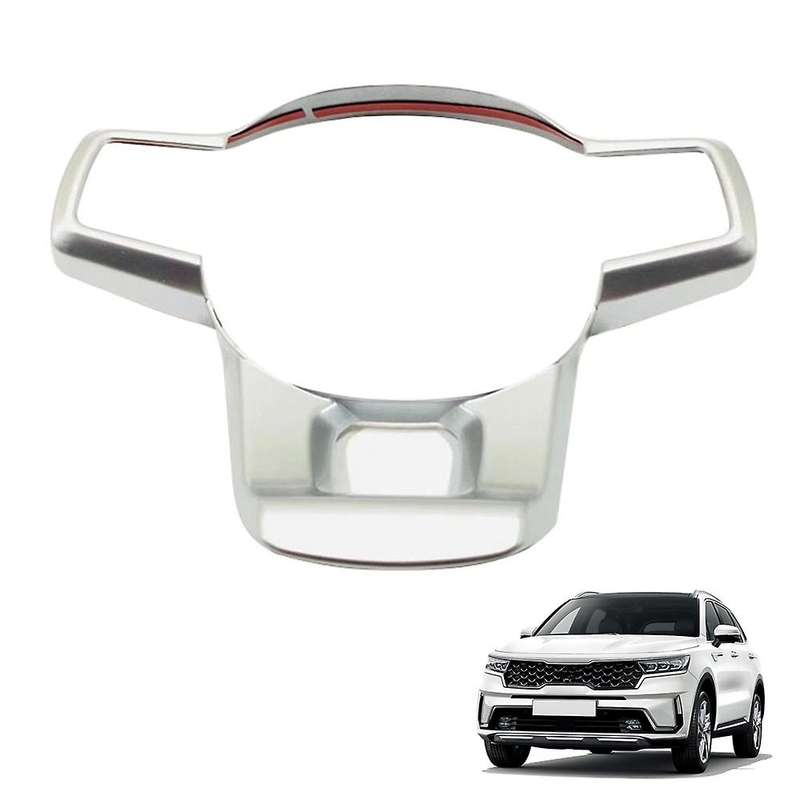 Car Carbon Fiber Steering Wheel Panel Cover Trim Decoration Frame