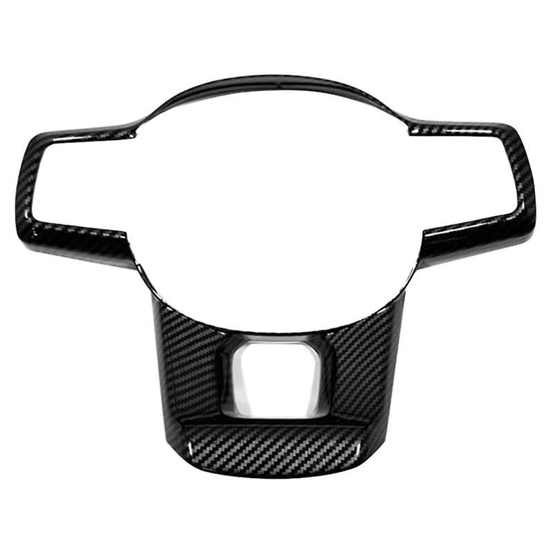 Car Carbon Fiber Steering Wheel Panel Cover Trim Decoration Frame