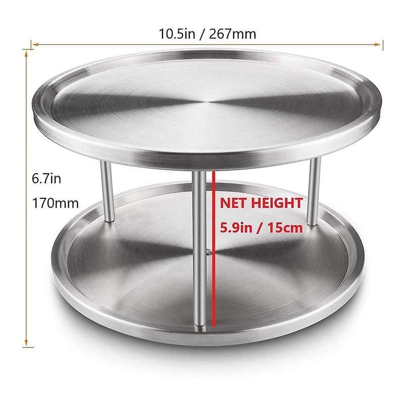 Turntable Cupboard , Lazy Rotating Spice Rack for Kitchen Storage