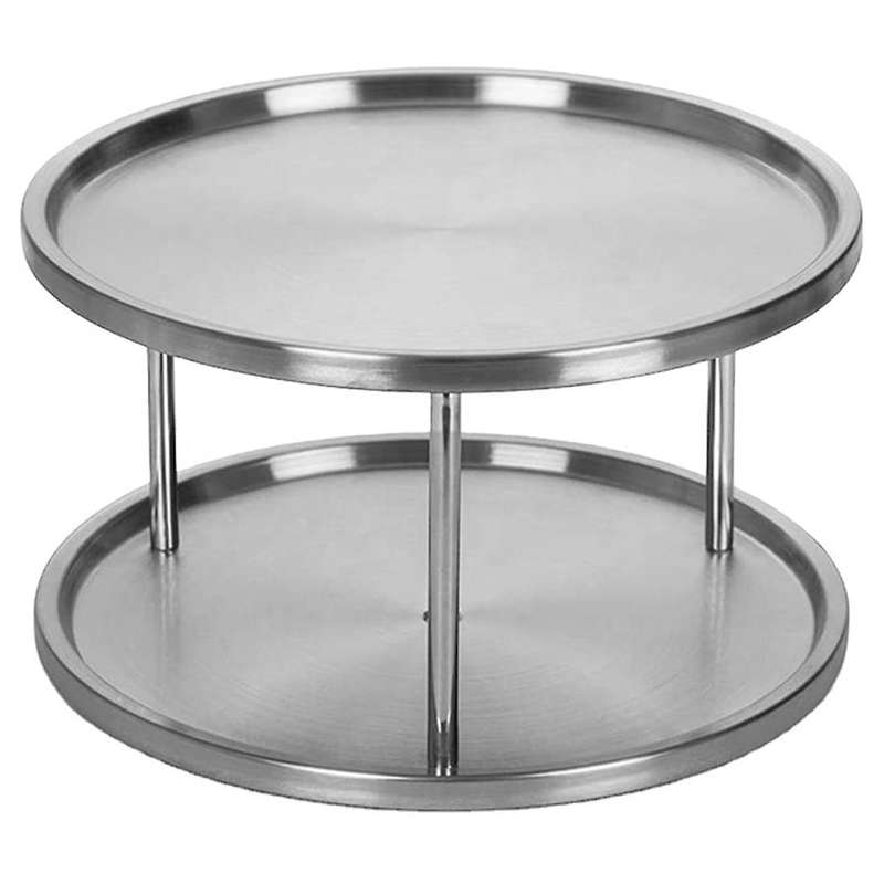Turntable Cupboard , Lazy Rotating Spice Rack for Kitchen Storage