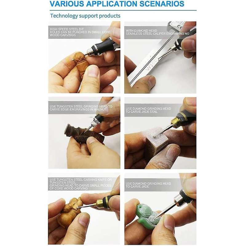 Rechargeable Cordless Mini Engraver Pen Diy Engraving Tool Kit A