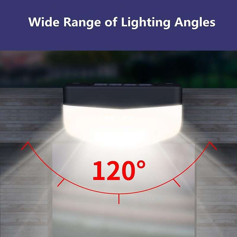 Garden Step Deck Lights, Led Solar Lamp Wall Lighting,warm White 8pcs