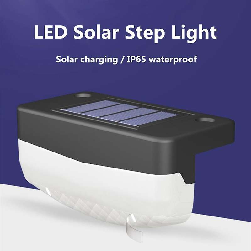 Garden Step Deck Lights, Led Solar Lamp Wall Lighting,warm White 8pcs