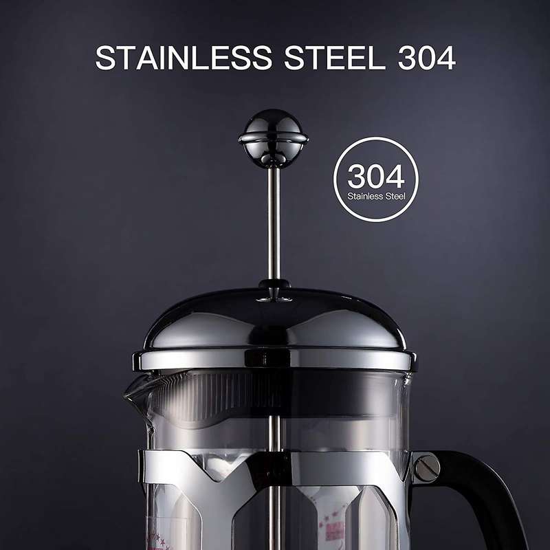 French Press Coffee Maker(34 Oz),heat Resistant Borosilicate Glass