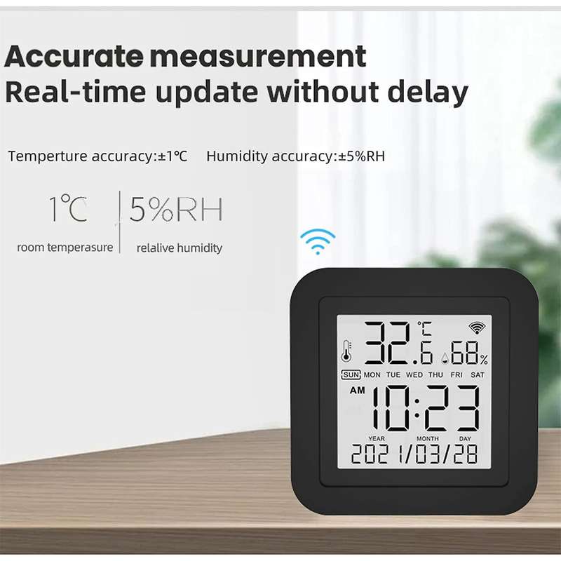 Wifi Temperature and Humidity Sensor,indoor Hygrometer Thermometer
