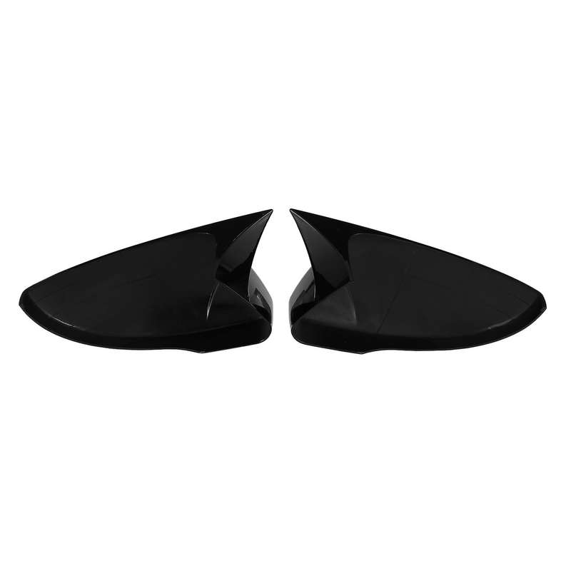 Car Glossy Black Side Glass Mirror Cover for Skoda Octavia 2018-2020