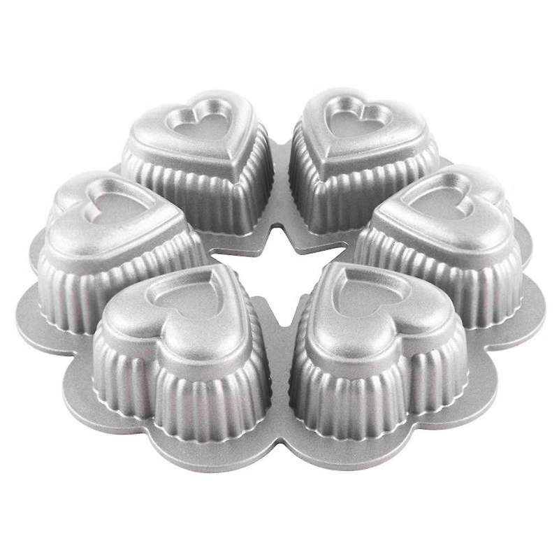 Aluminum Cake Mold Diy Three-dimensional Hollow Peach Heart Embossed