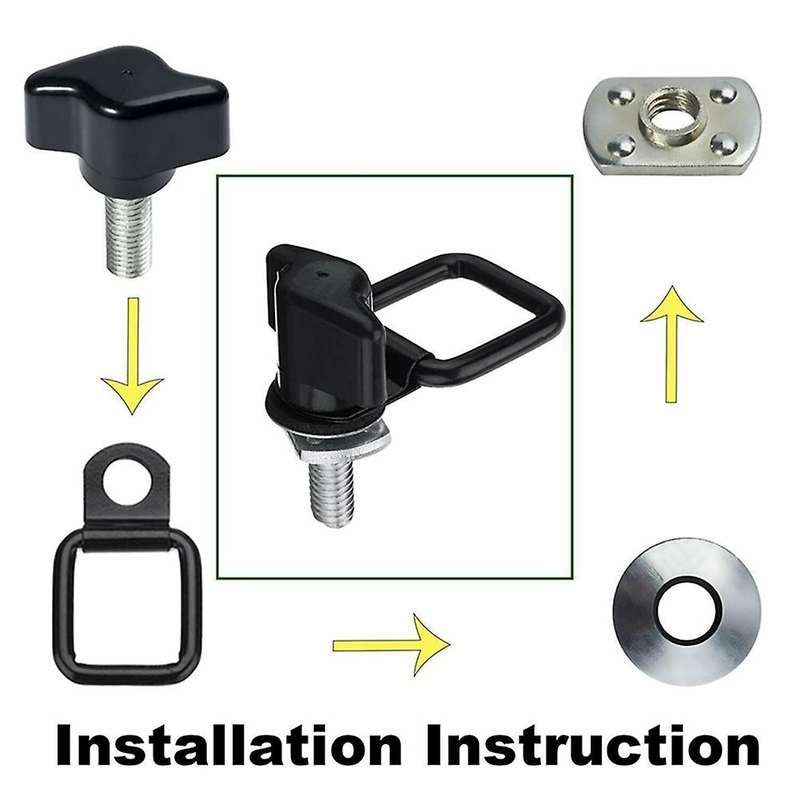 Hardtop Quick Removal Thumb Screw D-rings Kit