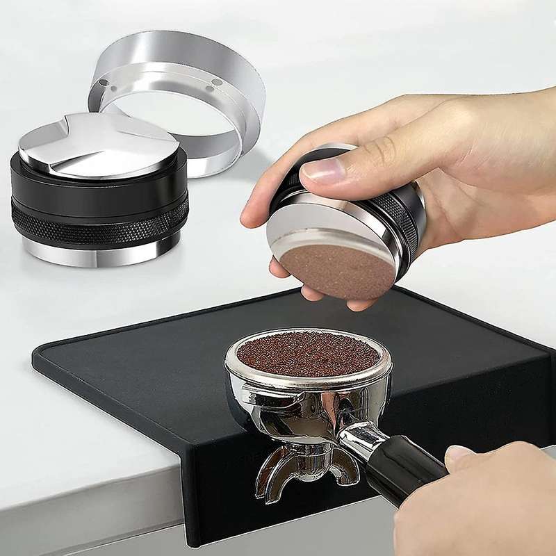 53mm Coffee Tamper and Dosing Funnel Set, Fits Espresso Hand Tampers