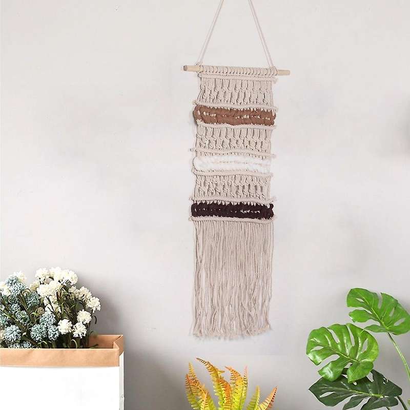 Macrame Handmade Boho Tapestries for Apartment Living Room Home Decor