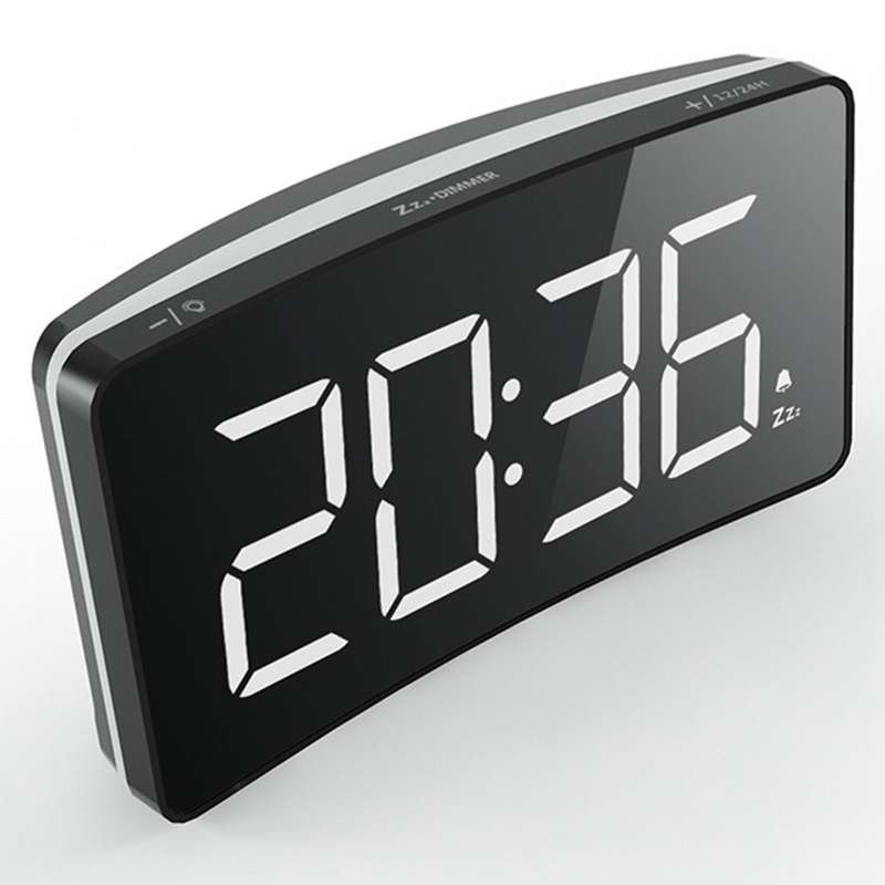 Led Digital Alarm Clock-mains Powered,no Frills Simple for Bedroom
