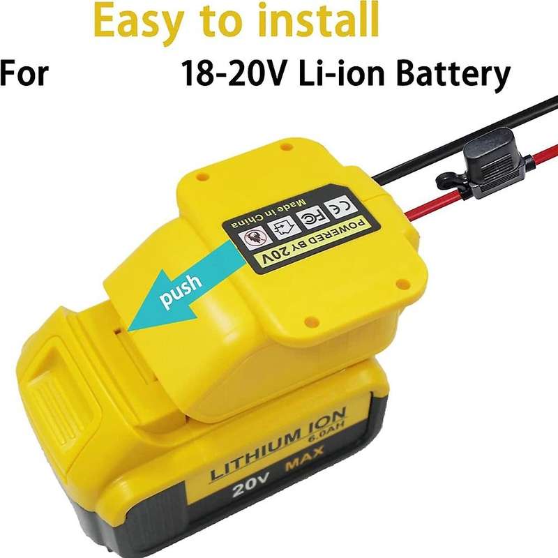 2 Pack Power Wheel Adapters for Dewalt 20v/18v Batteries Safe