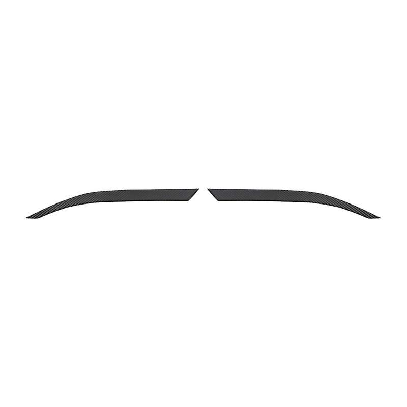Carbon Fiber Car Front Upper Headlight Eyebrows Decoration Stickers