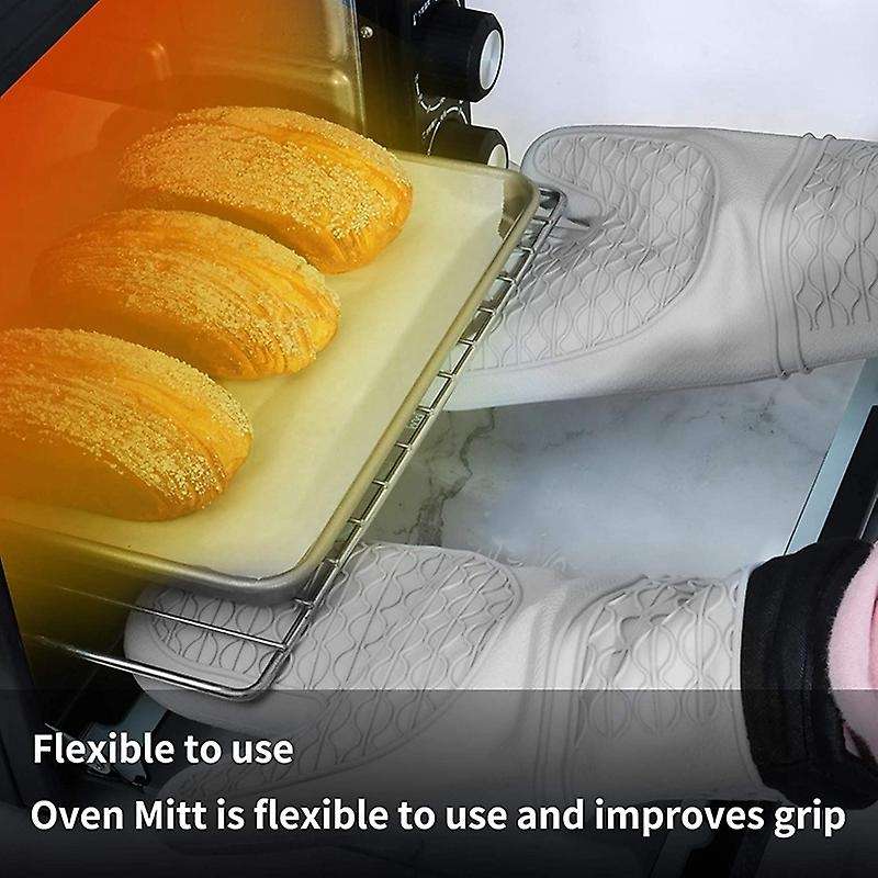 Oven Mitts for Grilling,cooking, Baking,bbq,with Quilted Liner 1 Pair