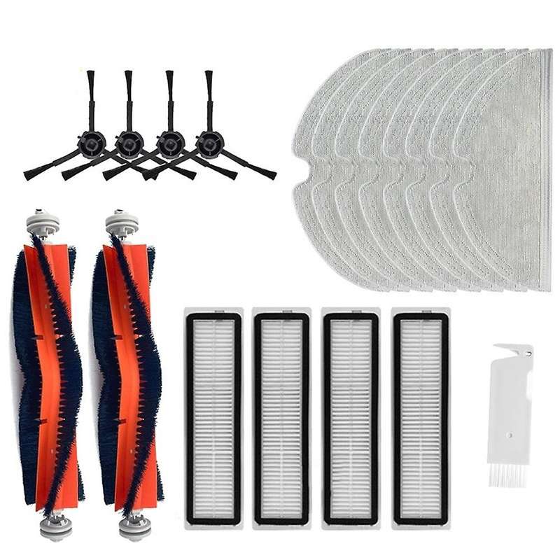 Filter Roller Brush Side Brush Mops Cloths Parts for Dreame L10 Pro