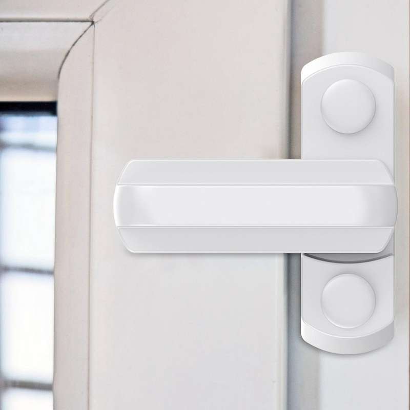 12pcs Jammer T Form Zink-legierung Tuer Sash Lock Kinderschutz Weiss