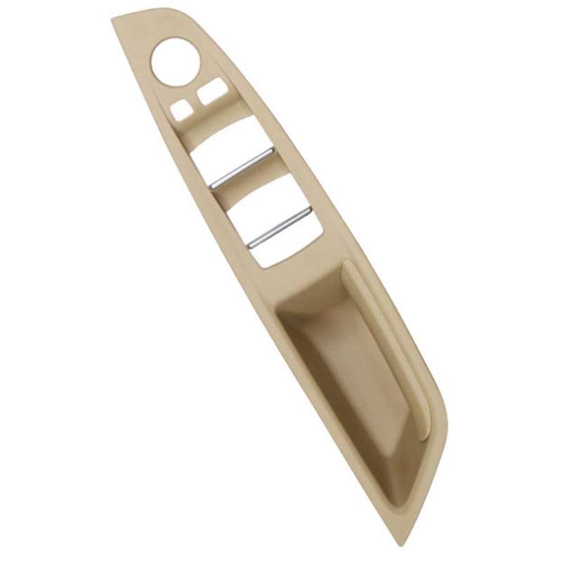 For Bmw 5 Series Inner Handle Left Front Door Panel Box(black)