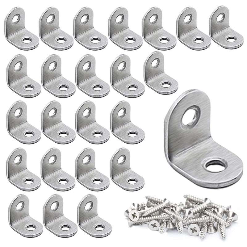 L Bracket Angle Bracket, 20 X 20 Mm Right-angle for Wooden Cabinets