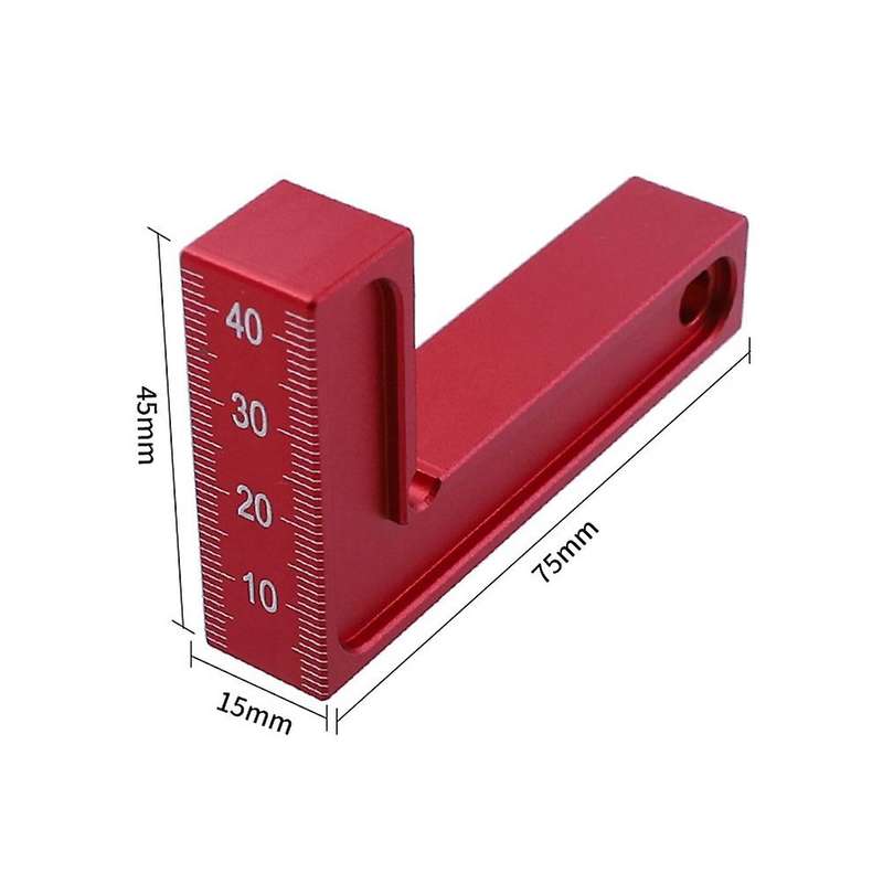 2pcs 90 Degrees Square Ruler Mini L-shaped Right Angle Positioner