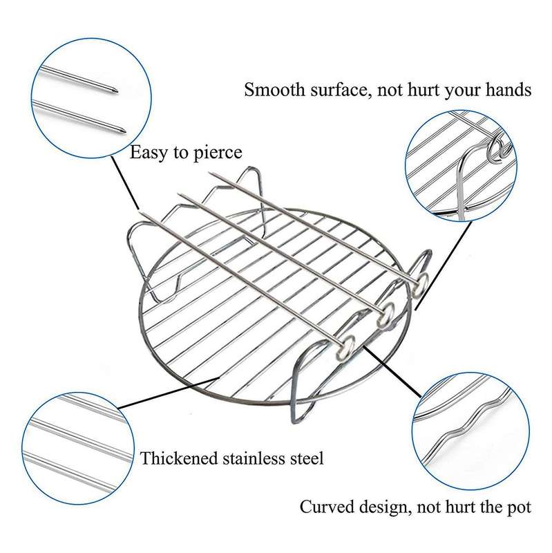 4 Pcs Air Fryer Accessories for Airfryer 2.3-3.2qt Baking Basket