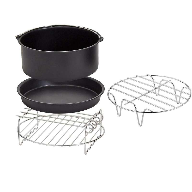 4 Pcs Air Fryer Accessories for Airfryer 2.3-3.2qt Baking Basket
